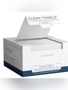 Clean Skin Club Clean Towels – 3-Pack Bundle (75 Total Towels)